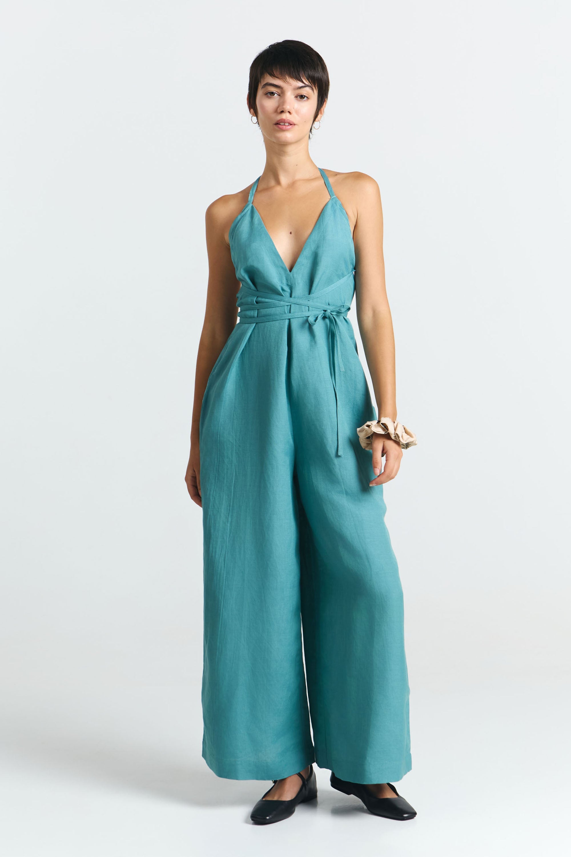 SUITE13LAB Damen vegan Jumpsuit Danli Blau