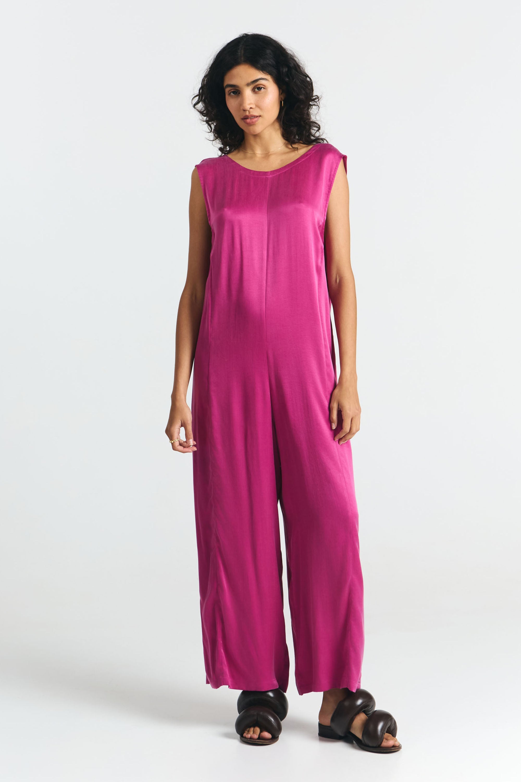 SUITE13LAB Damen vegan Jumpsuit Neiba Magenta