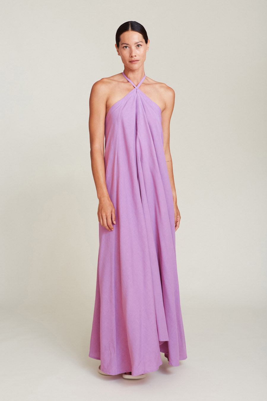 SUITE13LAB Damen vegan Kleid Multiposition Long Malva