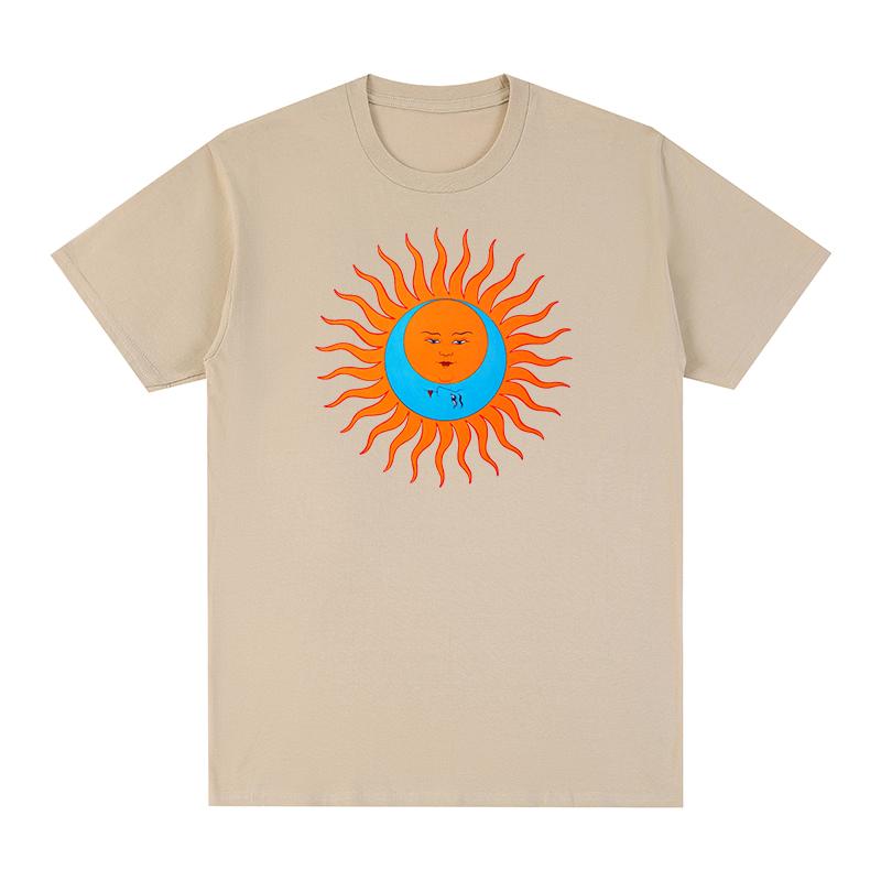 Comfortable season King Crimson Larks Tongues In Aspic T-shirt Katoen Heren T-shirt Nieuw TEE T-SHIRT Dames Tops L kaki