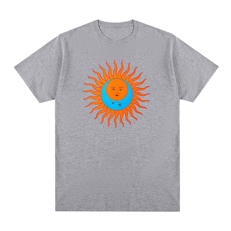 Comfortable season King Crimson Larks Tongues In Aspic T-shirt Katoen Heren T-shirt Nieuw TEE T-SHIRT Dames Tops L grijze kleur
