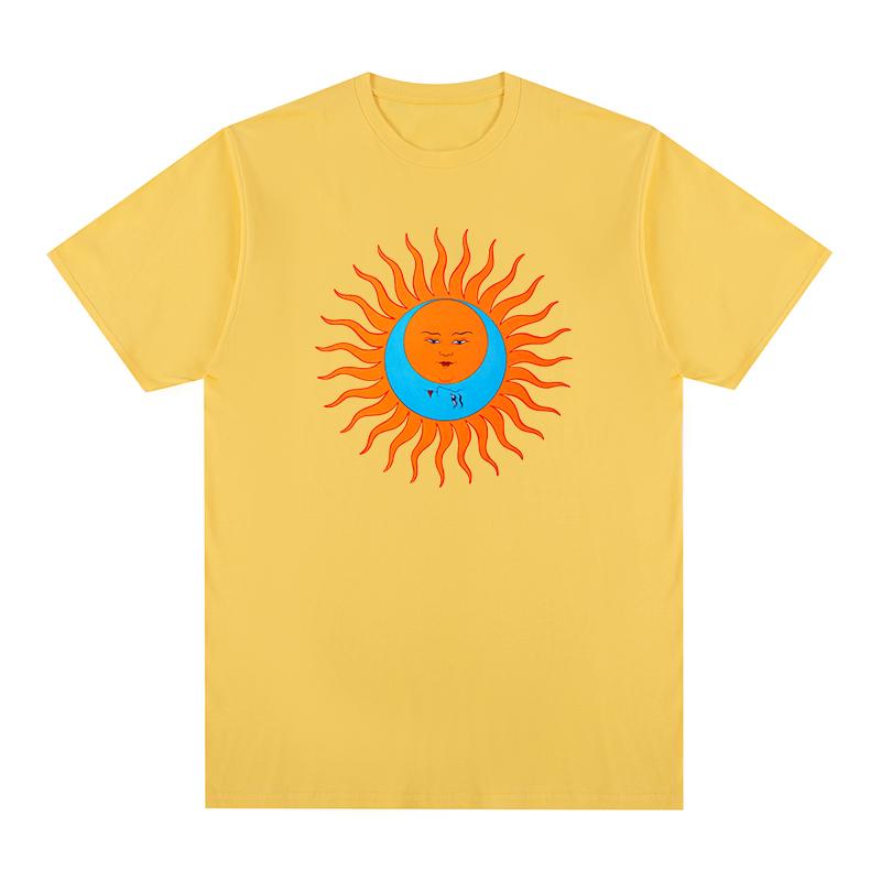 Comfortable season King Crimson Larks Tongues In Aspic T-shirt Katoen Heren T-shirt Nieuw TEE T-SHIRT Dames Tops XXXL geel