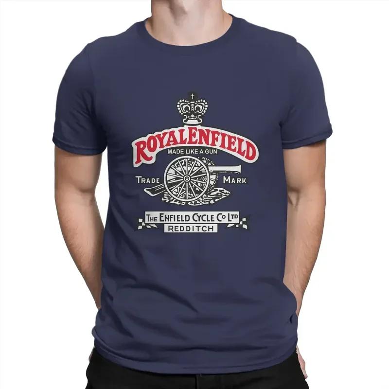 Comfortable season Royal Enfield Special T-shirt Een van de Britse Vintage Motorfiets Casual T-shirt Zomer T-shirt voor Volwassenen Hoge Kwaliteit L