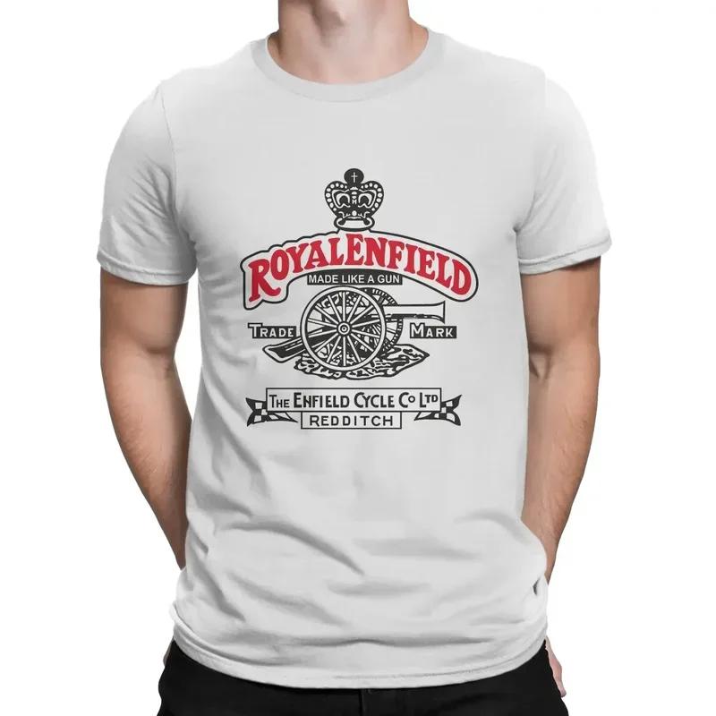 Comfortable season Royal Enfield Special T-shirt Een van de Britse Vintage Motorfiets Casual T-shirt Zomer T-shirt voor Volwassenen Hoge Kwaliteit XL