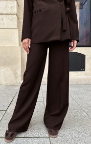 The Musthaves Classic Straight Leg Pantalon Choco 2.0