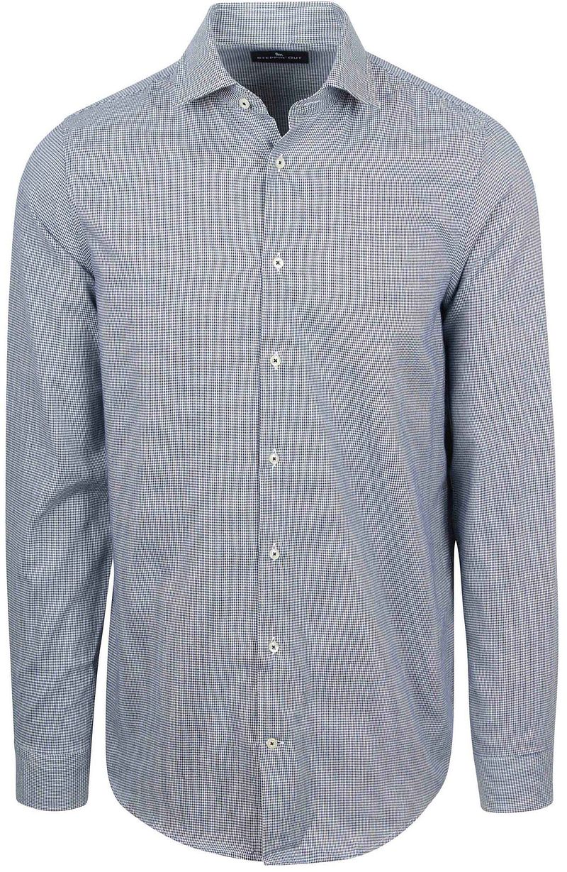 Suitable Overhemd Flanel Pepita Blauw