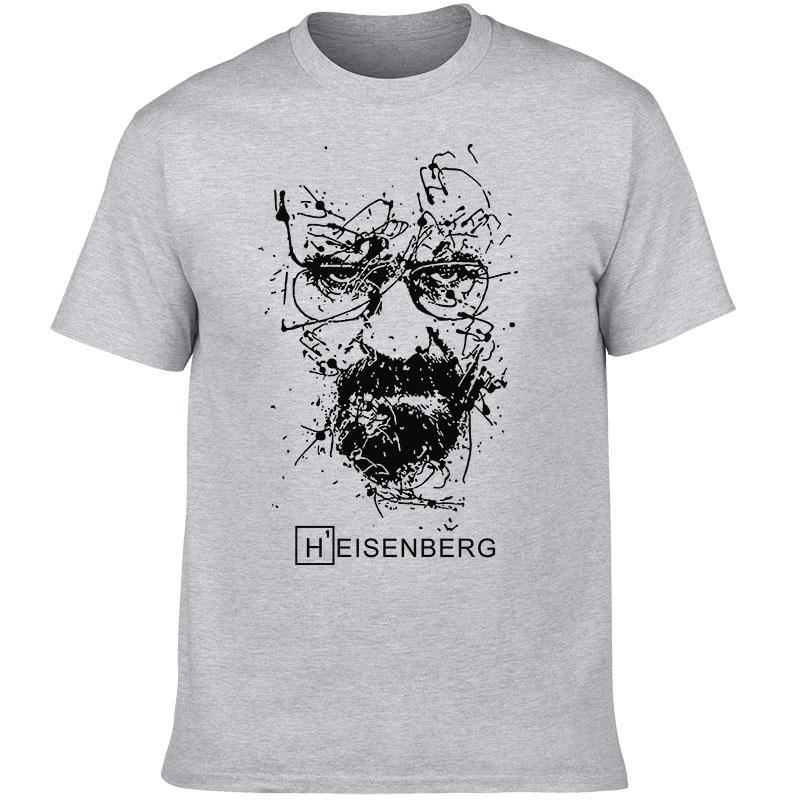 Comfortable season Europees en Amerikaans Creatief Breaking Bad Heisenberg T-shirt TV Serie Print Heren Street Fashion T-shirt Casual Top L