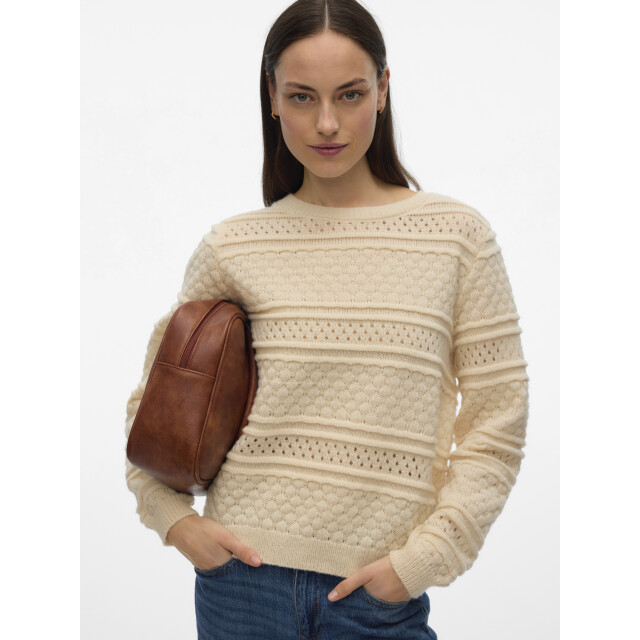 Vero Moda Gebreide trui VMLEO LS O-NECK PULLOVER BF