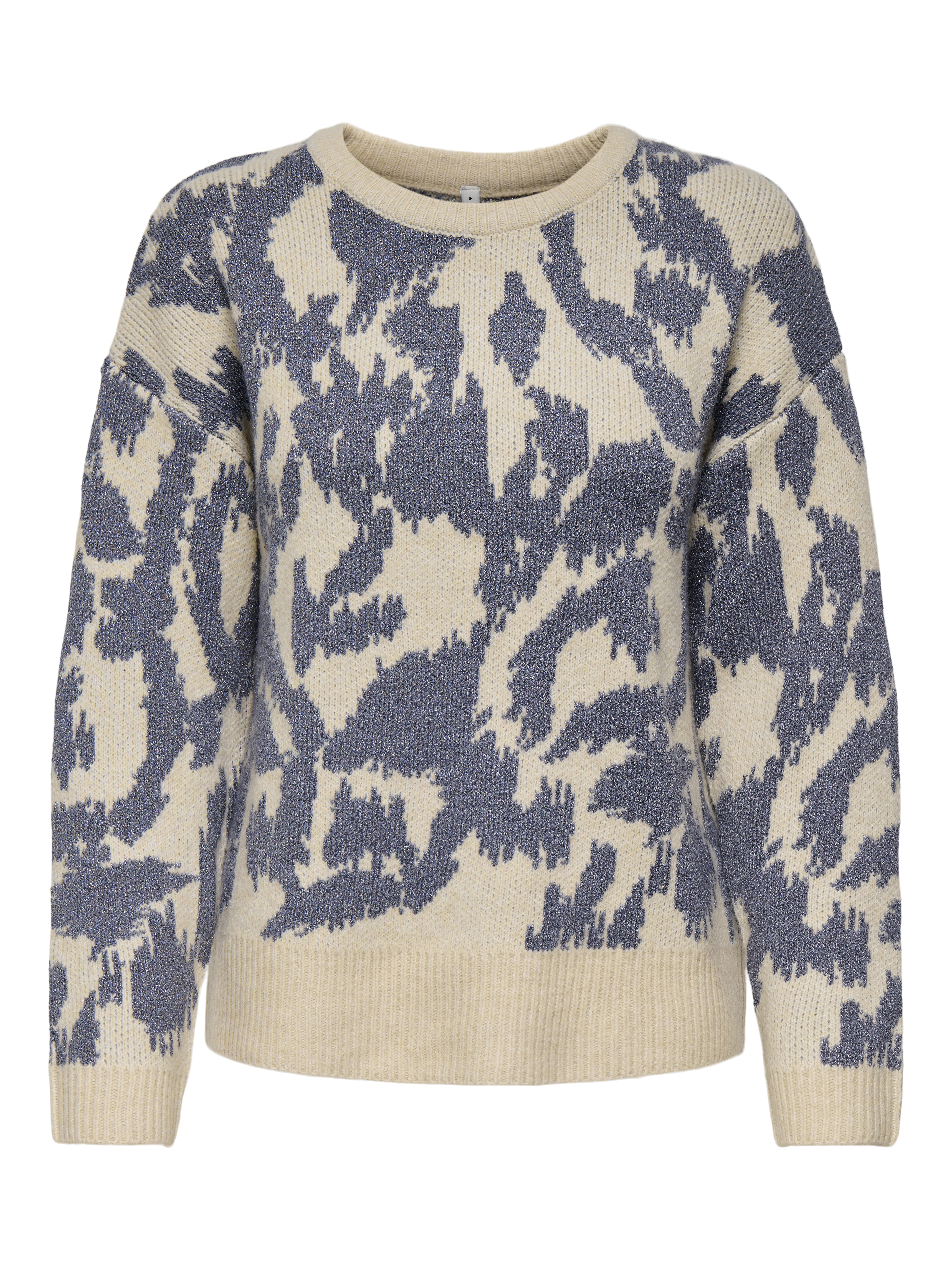 Only Gebreide trui ONLGIGI LS GLITTER O-NECK KNT