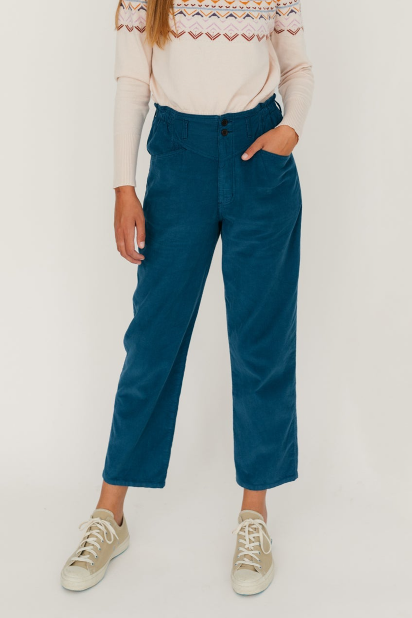 TWOTHIRDS Damen vegan Hose Silmido Medium Blau