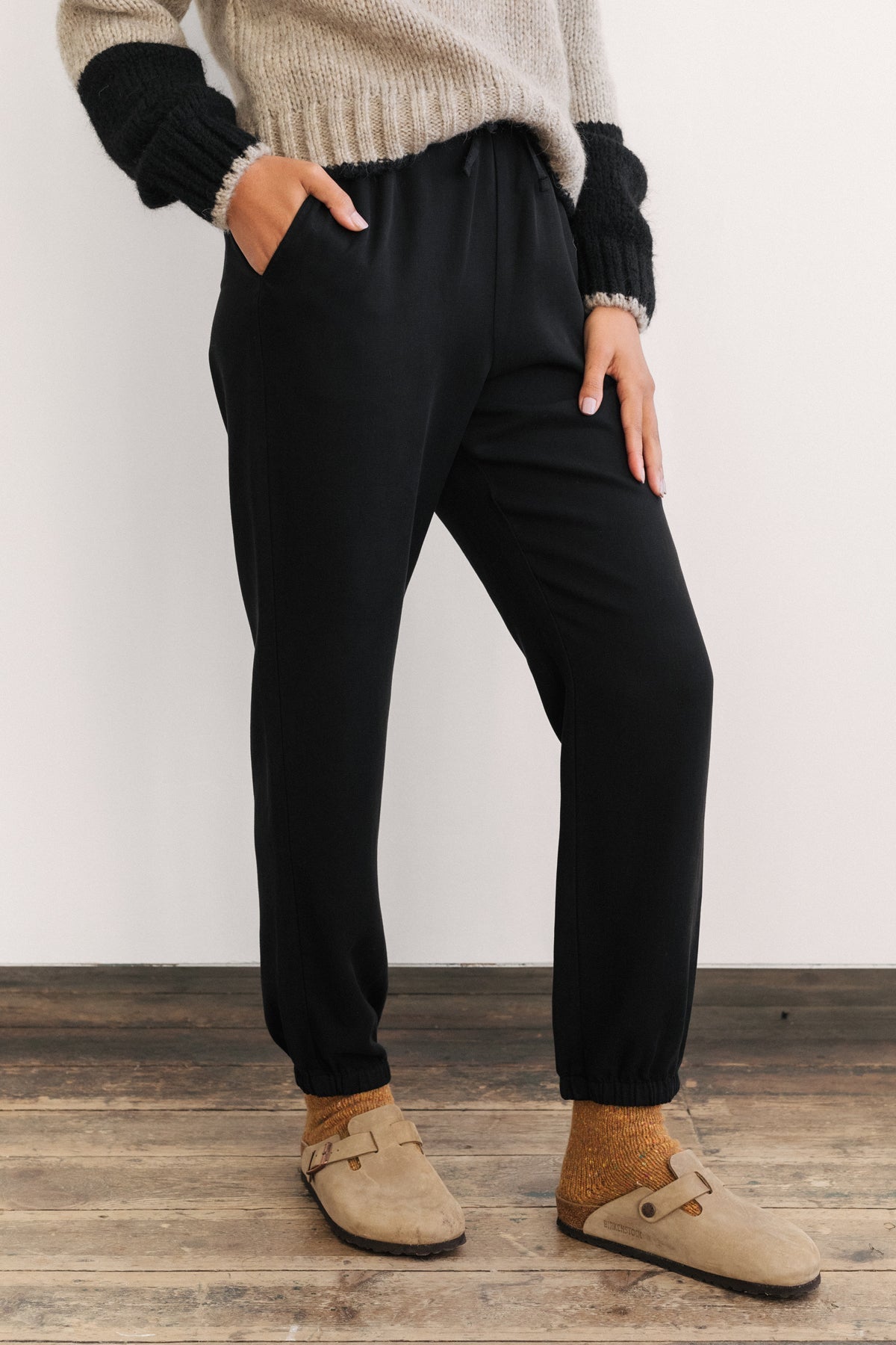 TWOTHIRDS Damen vegan Hose Annobon Schwarz