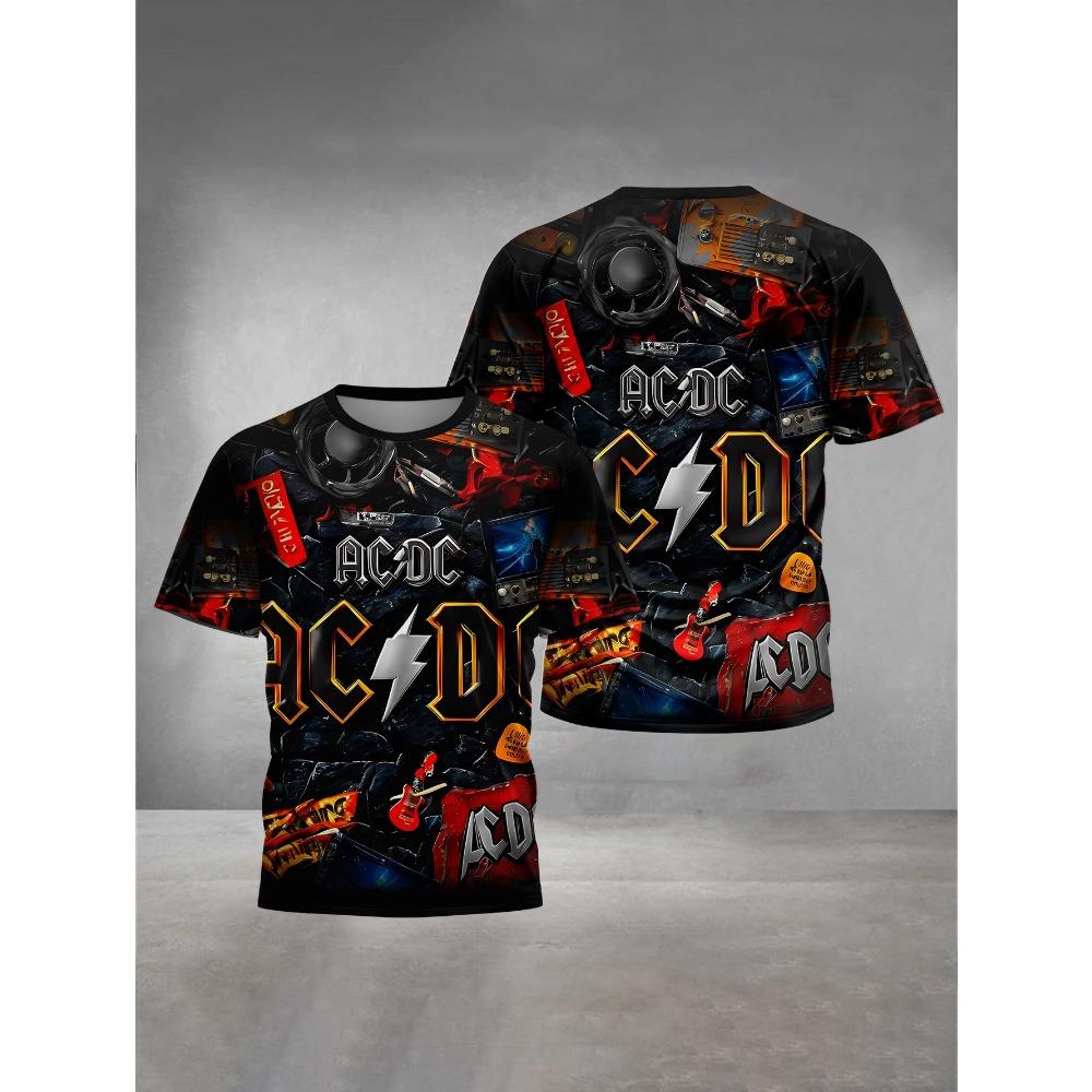 Etst 003 3D Print Kleding Heren Buitenkleding voor Rockband A-ACDC 2XL