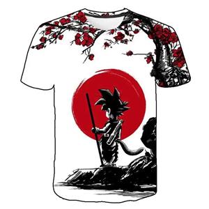 Xin nan zhuang Summe T-shirt 3D Goku Vegeta afdrukken Harajuku mode casual top met korte mouwen M