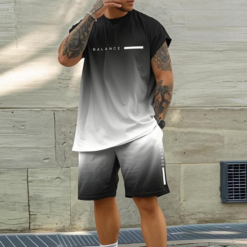 Xuhaijian02 Trendy Zomer Casual Ook Geschikt Voor Sport Shorts Korte Mouwen 2024 Nieuwe Heren S Oversized Losse Snel Drogende Zomerpak M