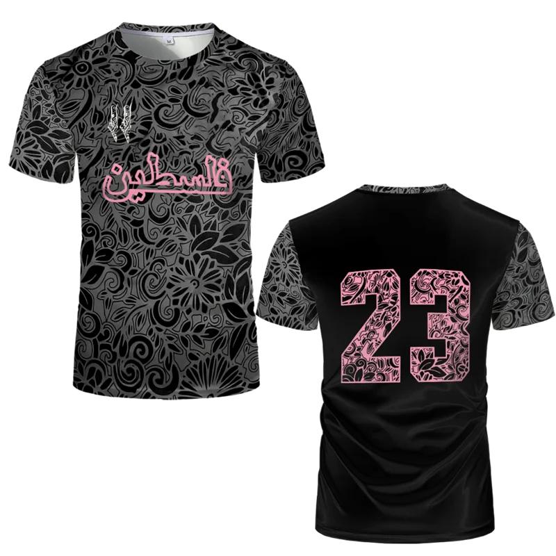 Haijian02 Modieus 2025 Voetbalpak Zomer Trendy Ronde Hals 3D Geprint Buitensport Ademend Groot Uniex Los T-shirt Moto S