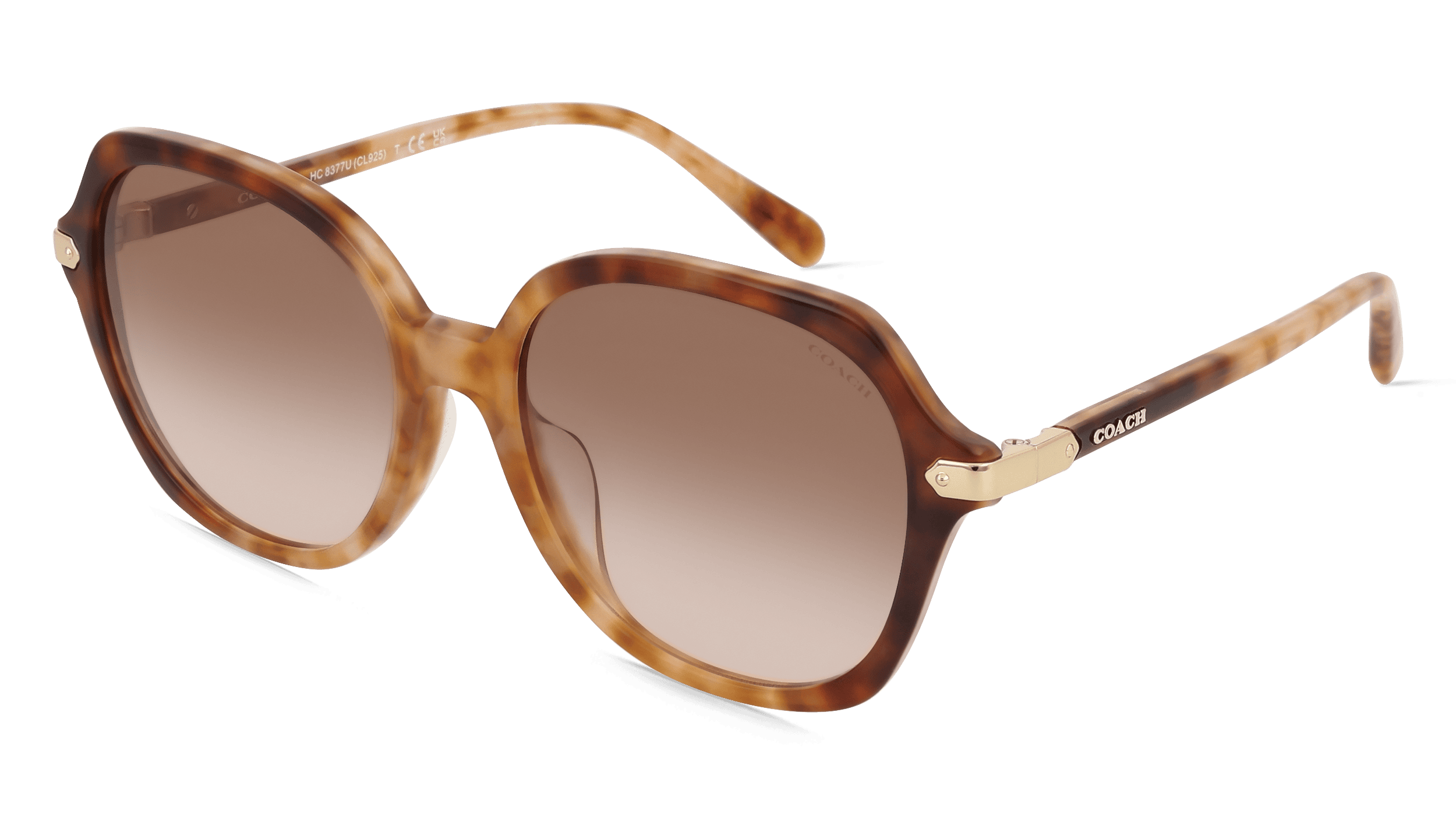 Coach HC8377U Vrouwen Zonnebril, Beige groen