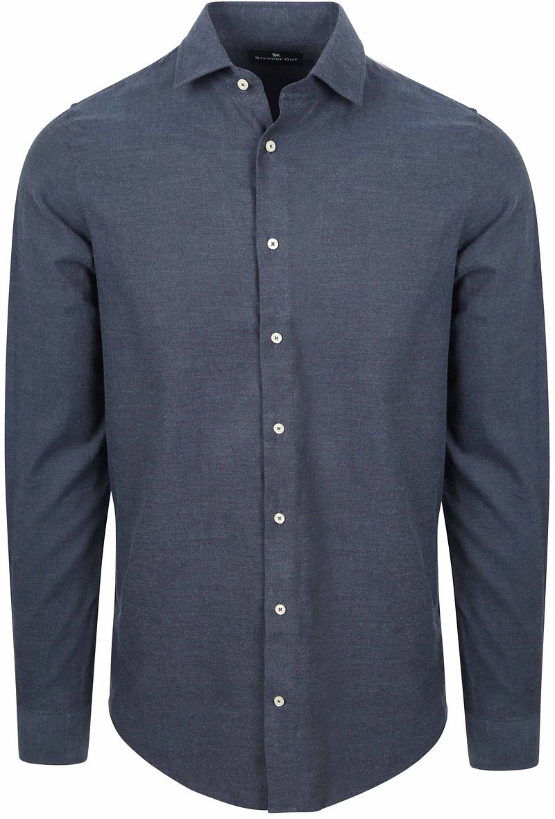 Steppin' Out Overhemd Flanel Donkerblauw