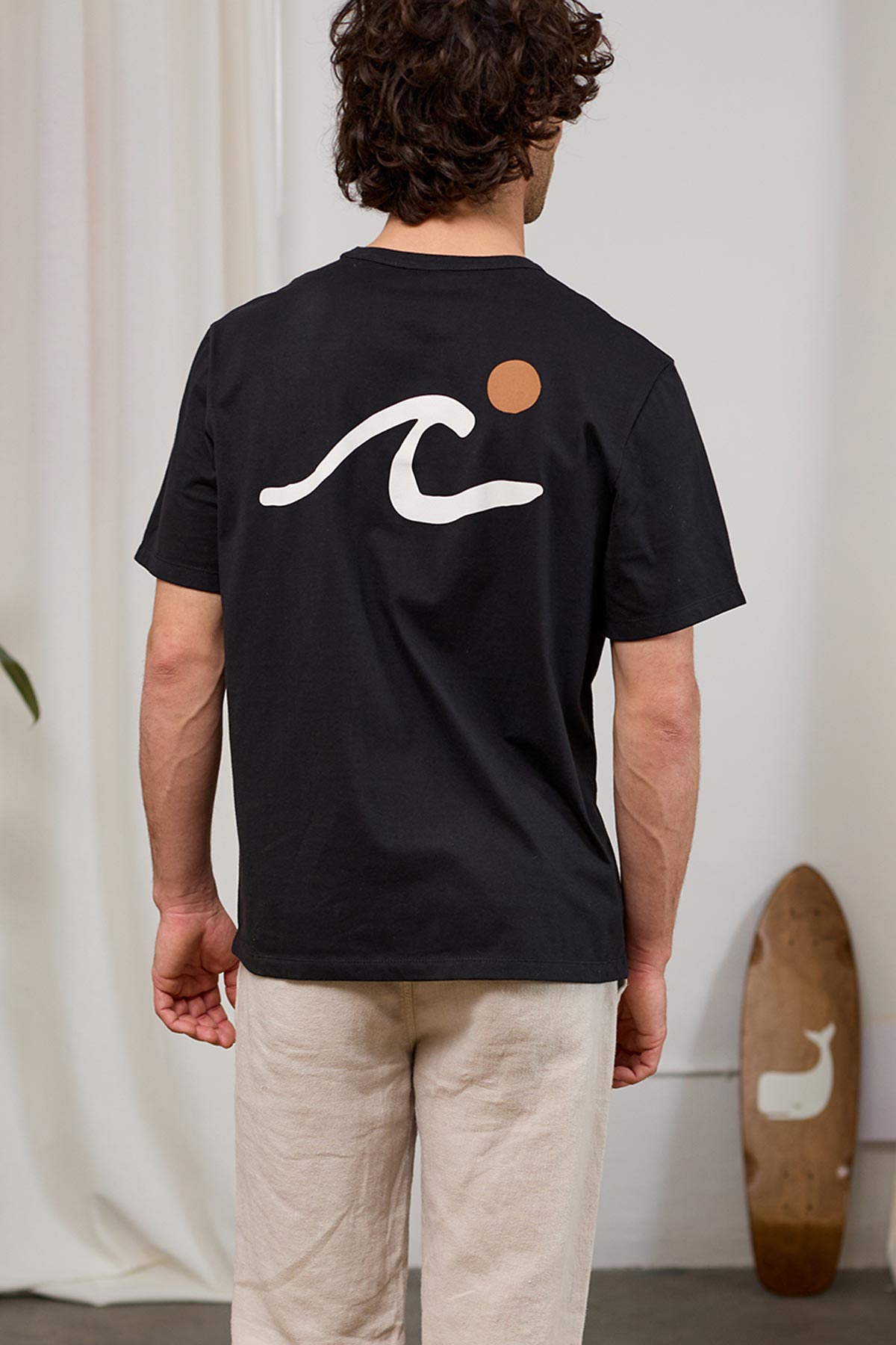 TWOTHIRDS Herren vegan T-Shirt Carrowmore Dunkel Sand