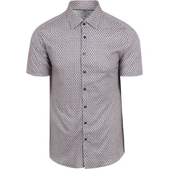 Desoto Overhemd Lange Mouw  Short Sleeve Jersey Overhemd Grapefruit Multicolor