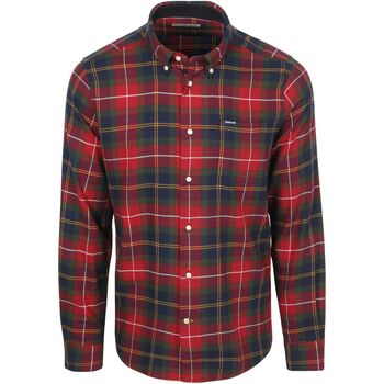 Barbour Overhemd Lange Mouw  Fortrose Overhemd Tartan Rood