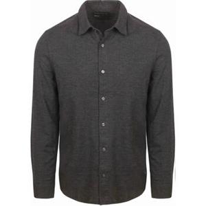 Marc O'Polo Overhemd Lange Mouw  Overhemd Flanel Print Antraciet
