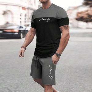 Xuhaijian02 Trendy Zomer Casual Ook Geschikt Voor Sport Shorts Korte Mouwen 2024 Nieuwe Heren S Oversized Losse Snel Drogende Zomerpak 3XL