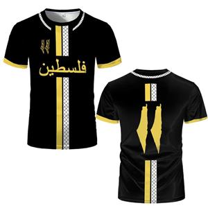 Haijian02 Modieus 2025 Voetbalpak Zomer Trendy Ronde Hals 3D Geprint Buitensport Ademend Groot Uniex Los T-shirt Moto M