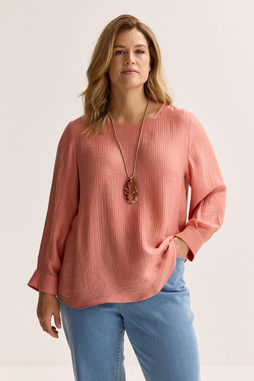 Mayerline Loose Fit Blouse In Structuurstof