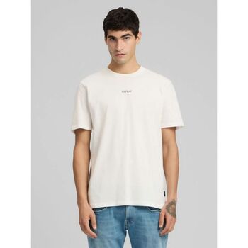 Replay T-shirt Korte Mouw  M3098.2660-011 NATURAL WHITE