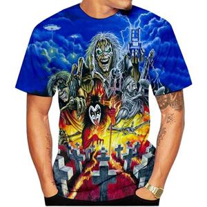 ETST WENDY 005 Klassieke Gothic Horror Schedel 3D Print T-shirt Nieuwe Mode mannen T-shirts Hiphop Streetwear Harajuku Mannen Korte mouwen Vitage Tee 5XL