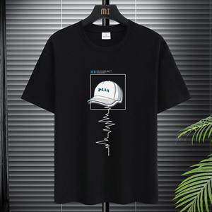 Cloth W T-shirt voor Heren Kleding Fitness Wit O-Hals Anime Man T-shirt voor Mannelijk Oversized S-5XL Heren T-shirts Goth Punk Hoed Print 3XL