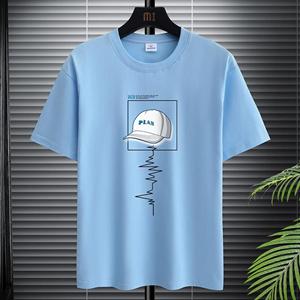 Cloth W T-shirt voor Heren Kleding Fitness Wit O-Hals Anime Man T-shirt voor Mannelijk Oversized S-5XL Heren T-shirts Goth Punk Hoed Print 2XL