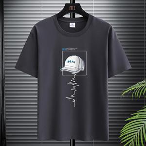 Cloth W T-shirt voor Heren Kleding Fitness Wit O-Hals Anime Man T-shirt voor Mannelijk Oversized S-5XL Heren T-shirts Goth Punk Hoed Print 4XL