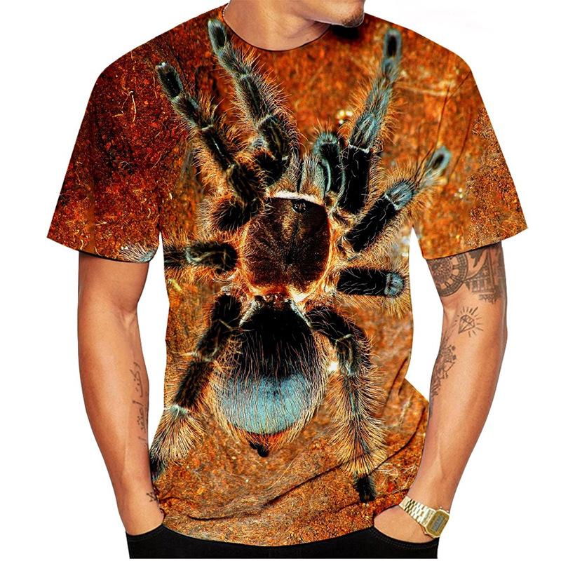 WowClassic Spider Dieren Serie Heren Top Zomer Korte Mouw T-shirt 3D Geprint T-shirt Heren T-shirts Casual Outfit 5XL