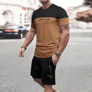 Xuhaijian02 Trendy Zomer Casual Ook Geschikt Voor Sport Shorts Korte Mouwen 2024 Nieuwe Heren S Oversized Losse Snel Drogende Zomerpak M
