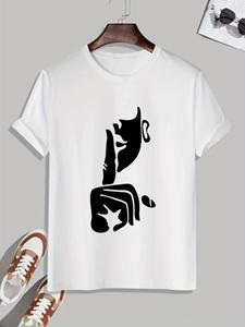 Chaokebang Nieuwe zomerse dagelijkse casual heren T-shirt Street herenmode korte mouwen top 3D LIEFDESletter bedrukt heren T-shirt 6XL