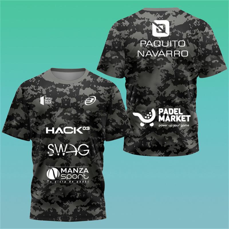 New trendy clothing Mode Heren Tennis Sportkleding T-shirt 3D Print Heren T-shirt Outdoor Badminton Tafeltennis Trainingskleding Zomer Korte Mouwen Losse Tops 2XL