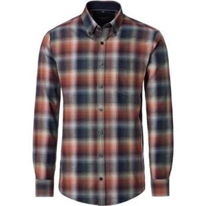 Casa Moda Overhemd Lange Mouw  Overhemd Ruiten Faux Multicolour