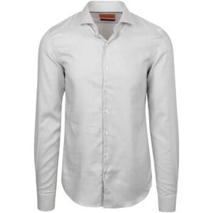 Suitable Overhemd Lange Mouw  Overhemd Extra Lange Mouwen Print Taupe