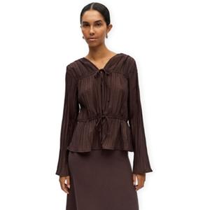 Object Blouse  Top Brea Re - Seal Brown