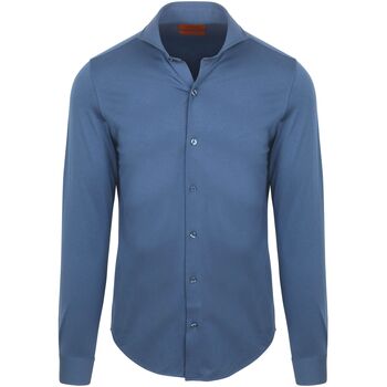 Suitable Overhemd Lange Mouw  Sorona Overhemd Denim Blauw