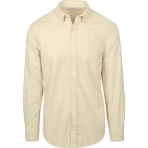 Mcgregor Overhemd Lange Mouw  Overhemd Corduroy Ecru
