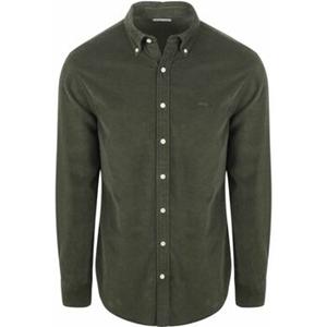 Mcgregor Overhemd Lange Mouw  Overhemd Corduroy Olijfgroen