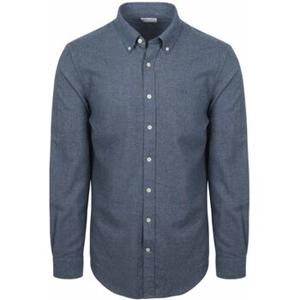 Mcgregor Overhemd Lange Mouw  Overhemd Flanel Melange Blauw