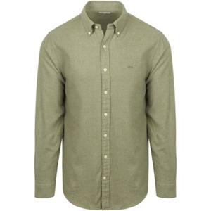 Mcgregor Overhemd Lange Mouw  Overhemd Flanel Melange Sage Groen