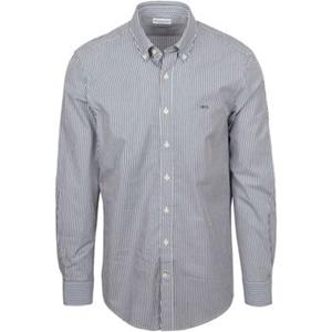 Mcgregor Overhemd Lange Mouw  Overhemd Poplin Streep Navy