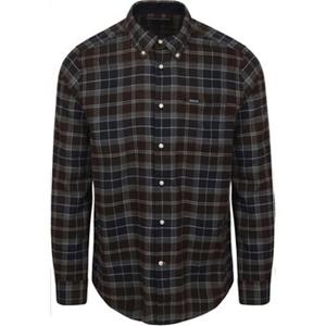 Barbour Overhemd Lange Mouw  Fortrose Overhemd Tartan Navy Bruin