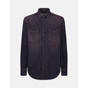 Dondup Overhemd Lange Mouw  UC343R DF0272U-LP6 DU 800 BLACK