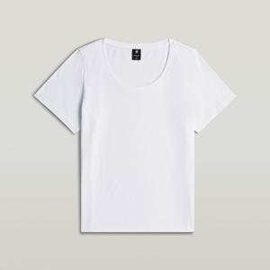 G-Star RAW Scoop Neck T-Shirt - Wit - Dames