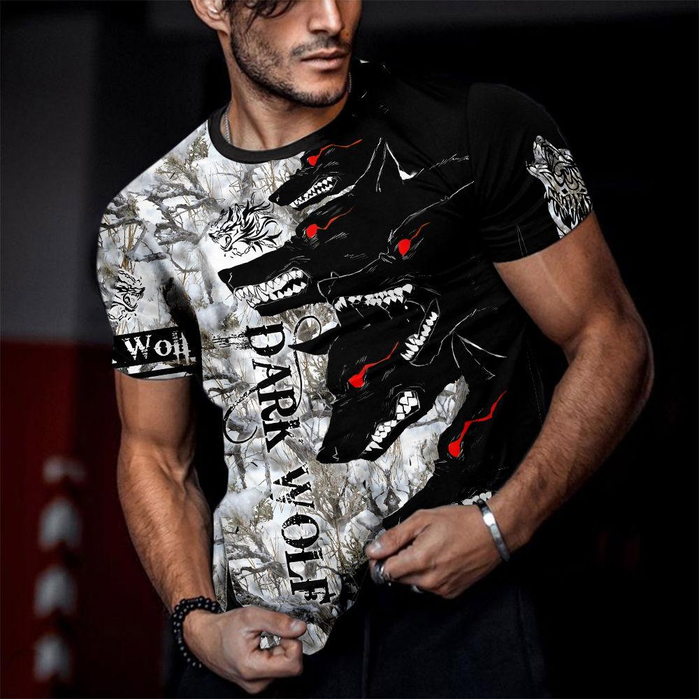 ETST WENDY Fierce Tiger Animal 3D Gedrukt Herenmode T-shirts Zomer Ronde Hals Grote Maat Korte Mouw Oversized T-shirts Tops tees 6XL 2XL